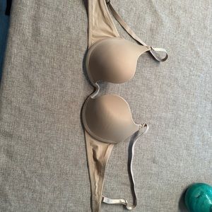 Beige push up bra